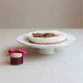 Large Honeyed Fig Cheesecake with Pomegranate Sauce